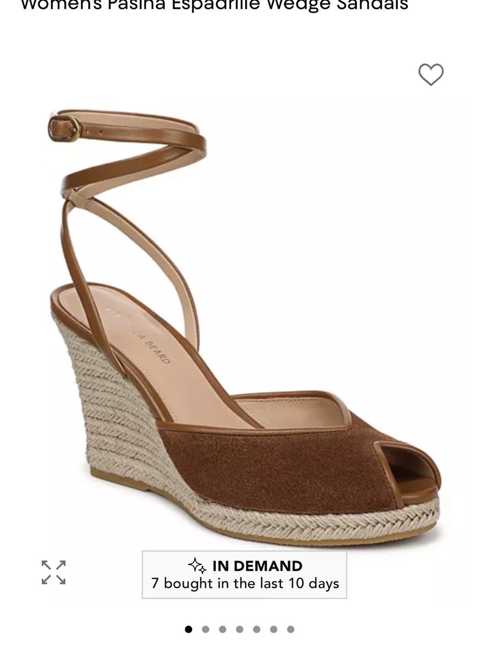 Veronica Beard Women’s Pasina Espadrille Wedge Sandals.